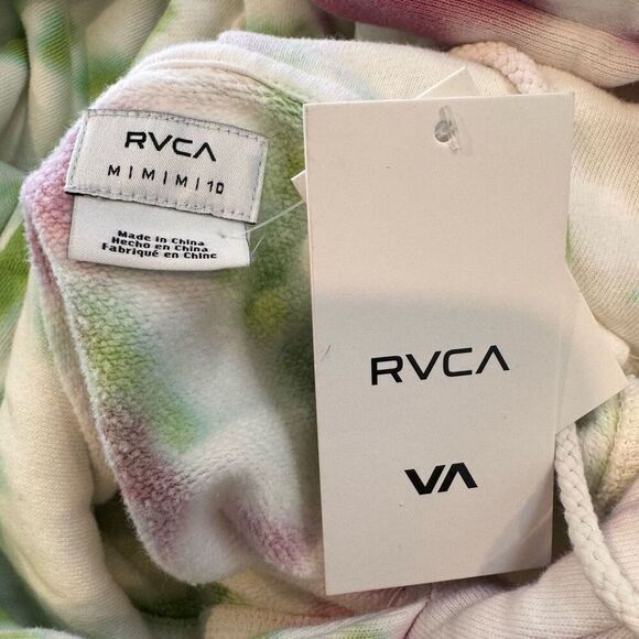 NWT RVCA Women’s Little Tie Dye Hoodie Sweatshirt - Picture 7 of 7